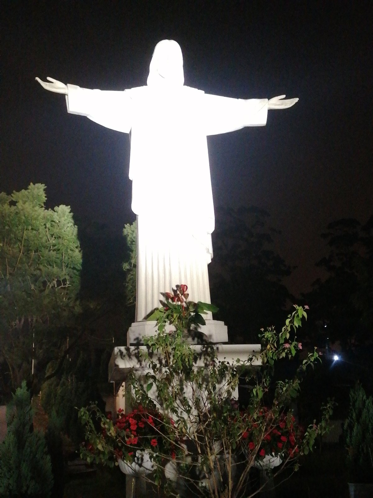 Illuminated Religious Monuments Documented at Vietnamese Catholic Parish