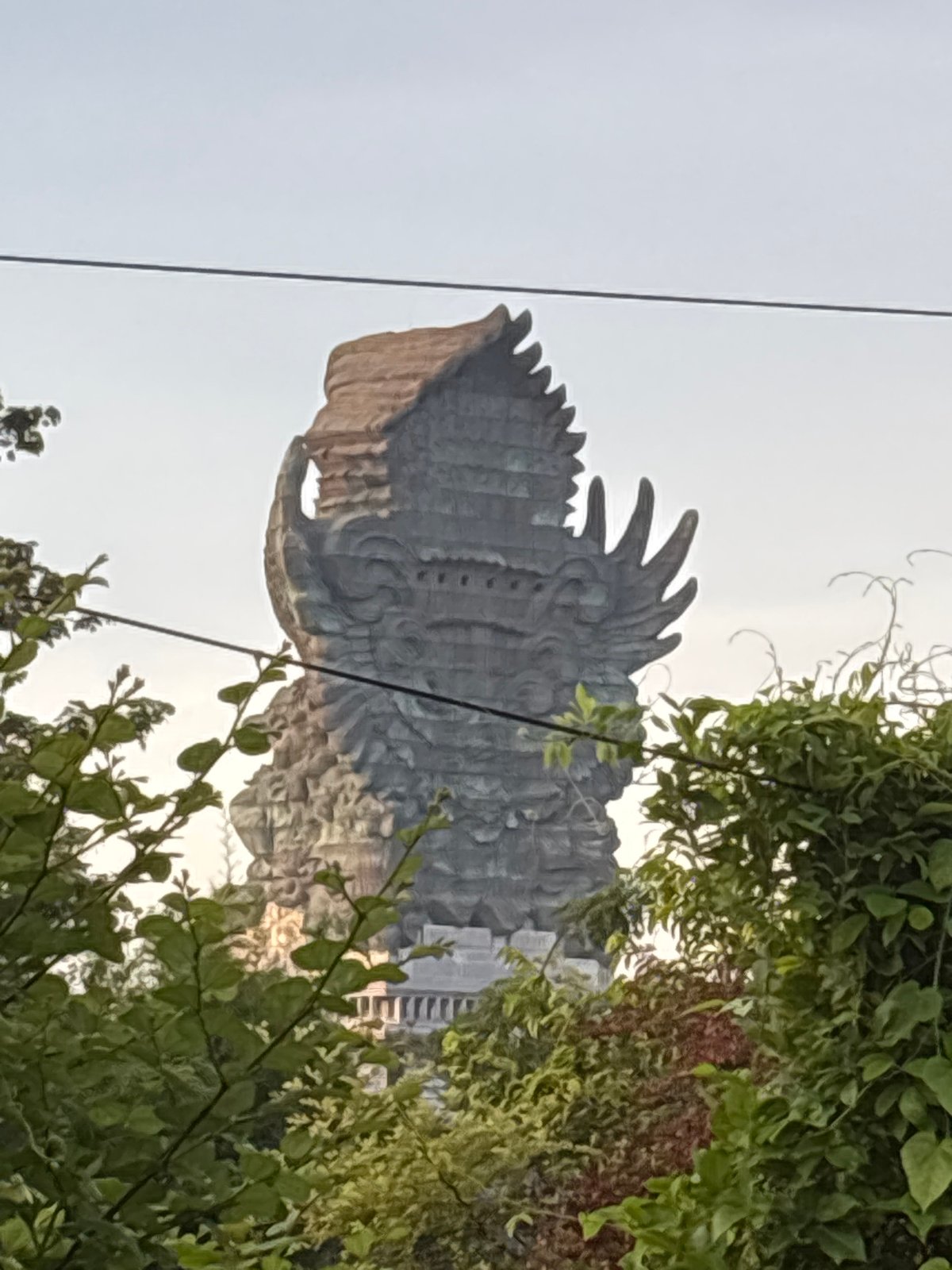Morning street scenes documented around Garuda Wisnu Kencana, Kuta Selatan