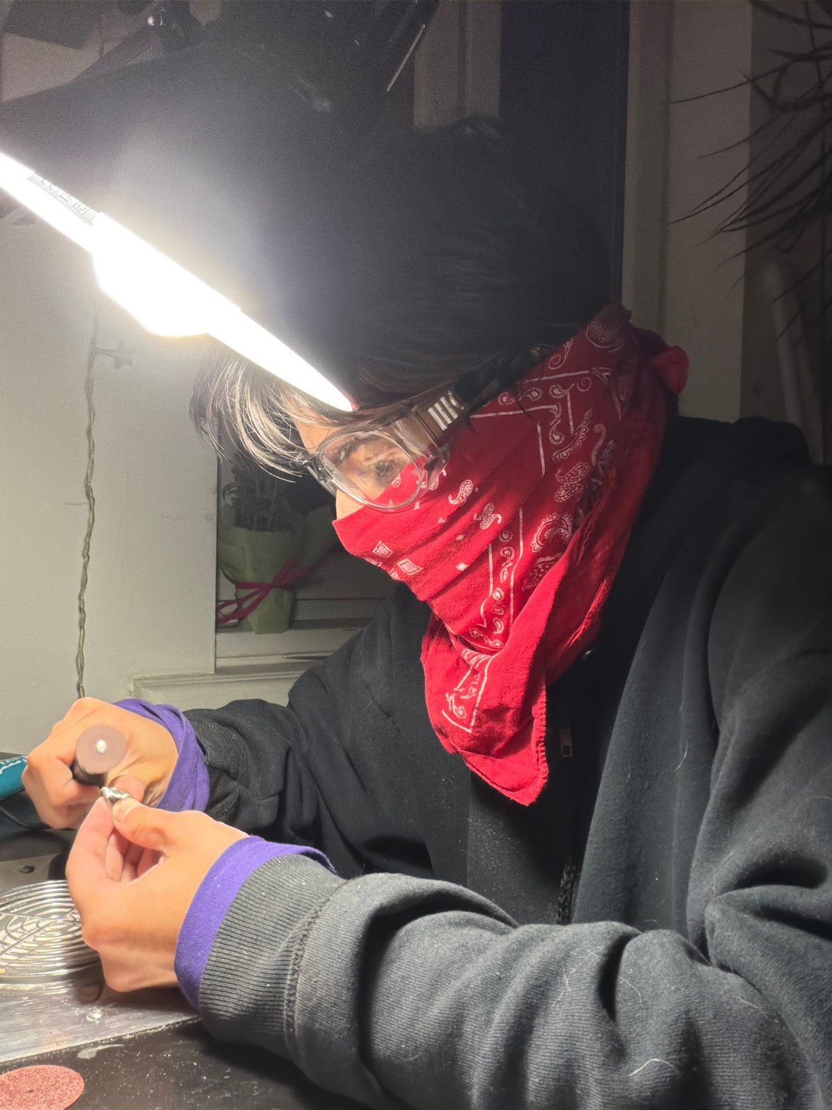 Dental technician crafts crowns in Sofia laboratory workshop