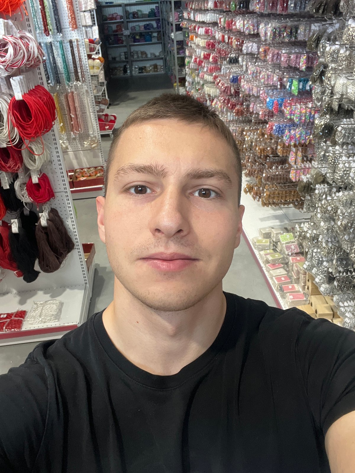 Shopper Documents Craft Store Visit in Burgas, Bulgaria