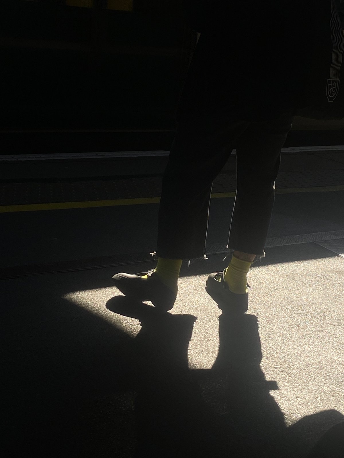 Morning commute moments captured at London train station