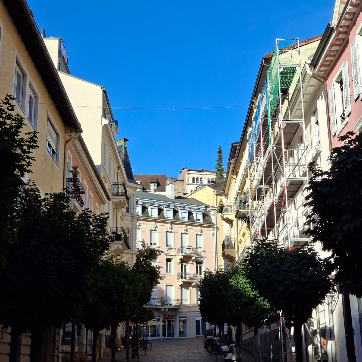 Driving through Baden-Baden's historic streets and park roads