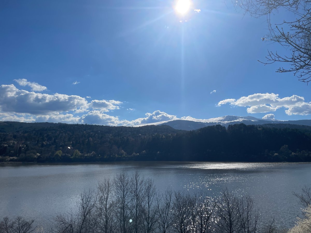 Witness documents Lake Pancharevo scenery in Bulgaria