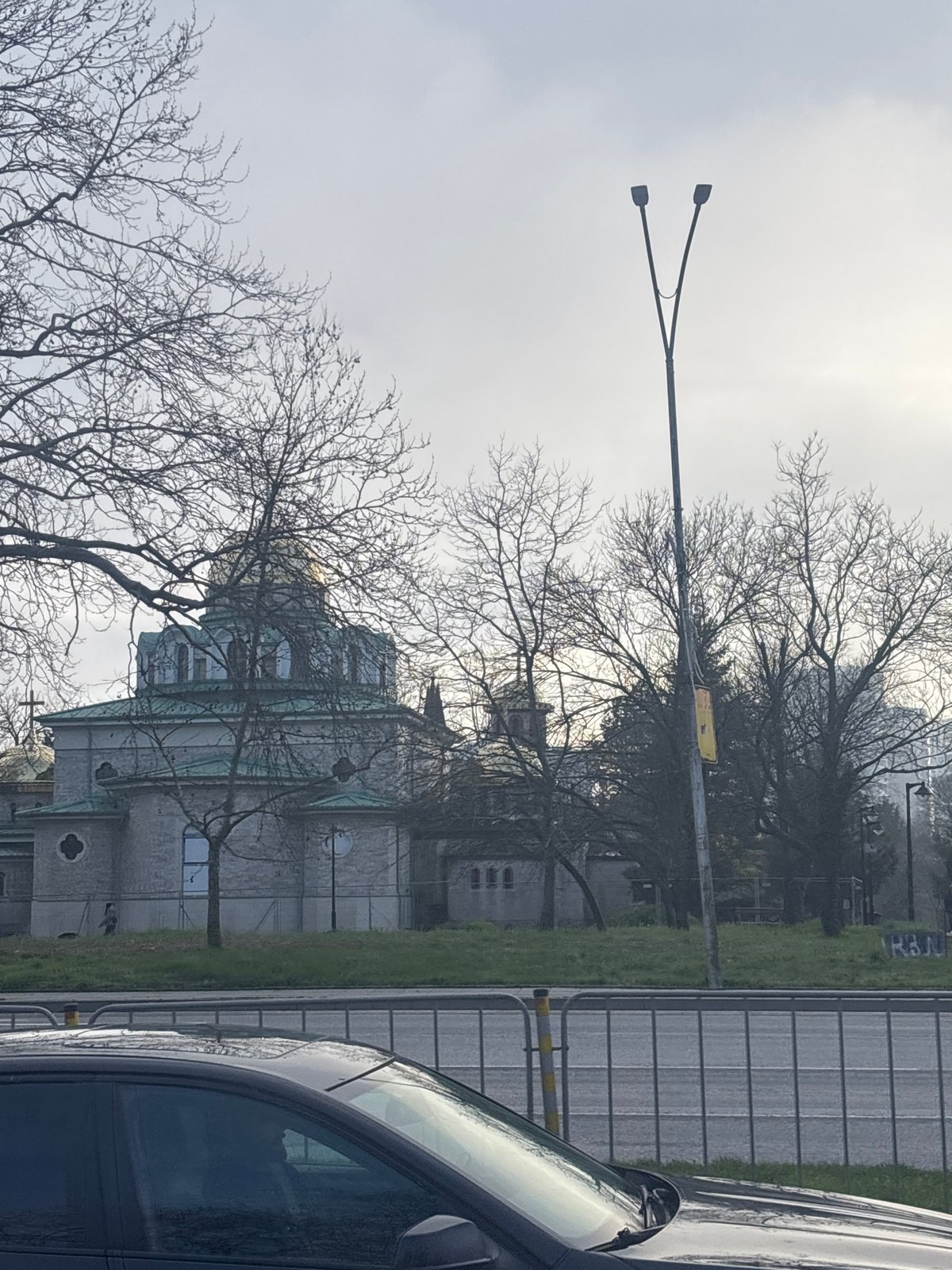 Construction work underway at gothic building in Burgas