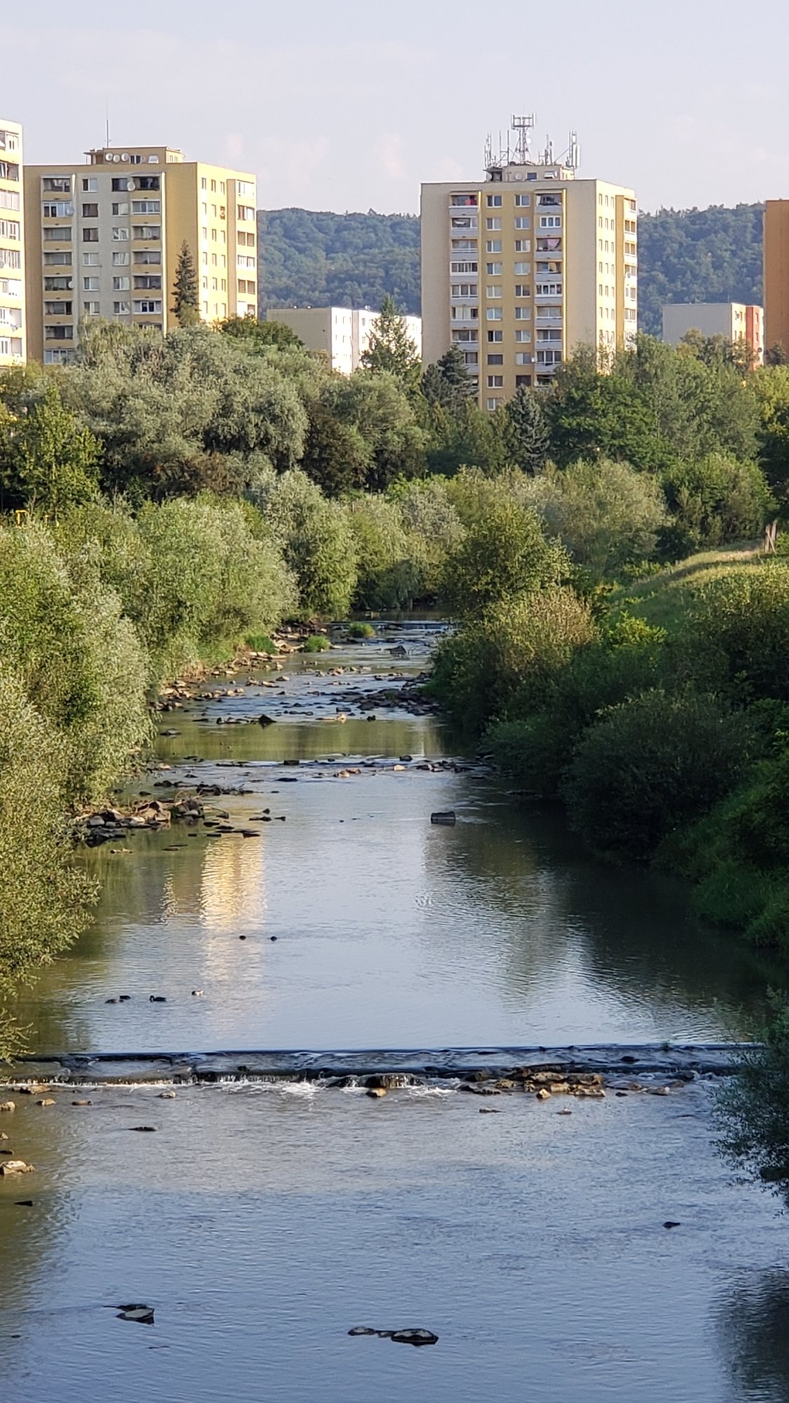 Morning along Prešov's rivers, bridges, and green urban paths