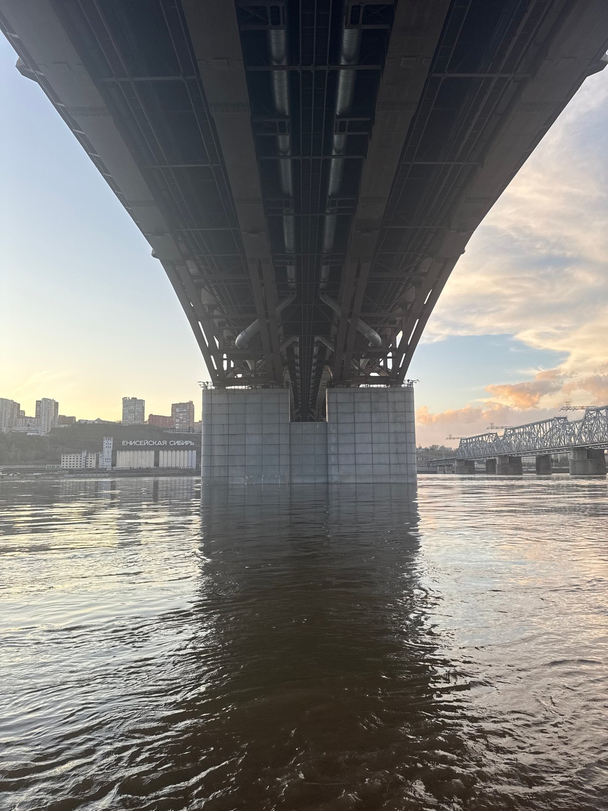 Riverside scenes captured along Yenisey River in Krasnoyarsk