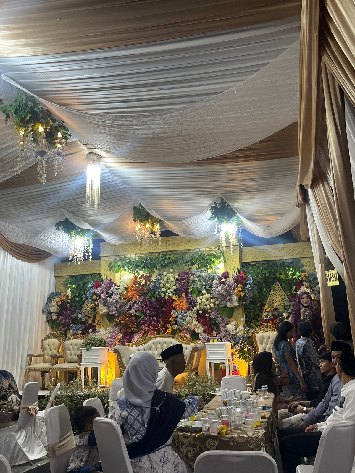 Wedding reception held in Tangerang, Indonesia