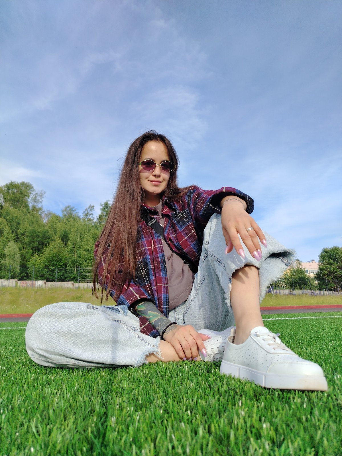 A lazy summer day at a sports field and home in Noviy