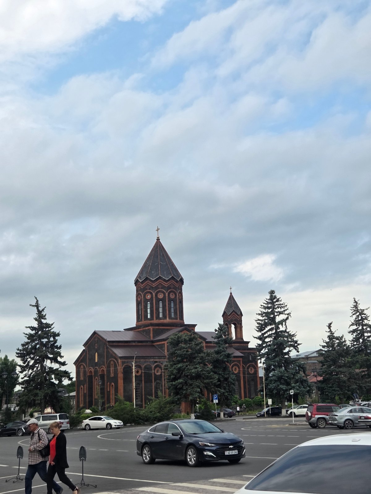 Gyumri's city center: church, gallery, jazz hotel, and promenade