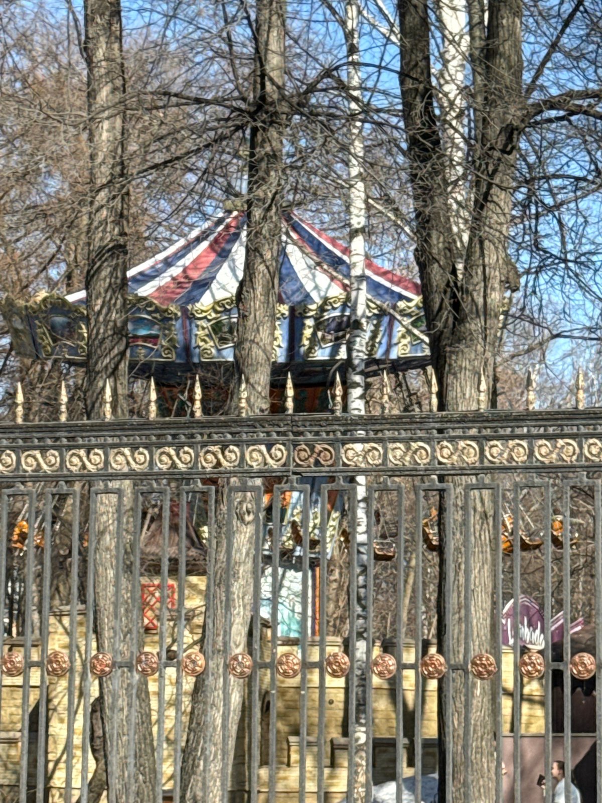 Spring morning architecture viewing in Perm, Russia