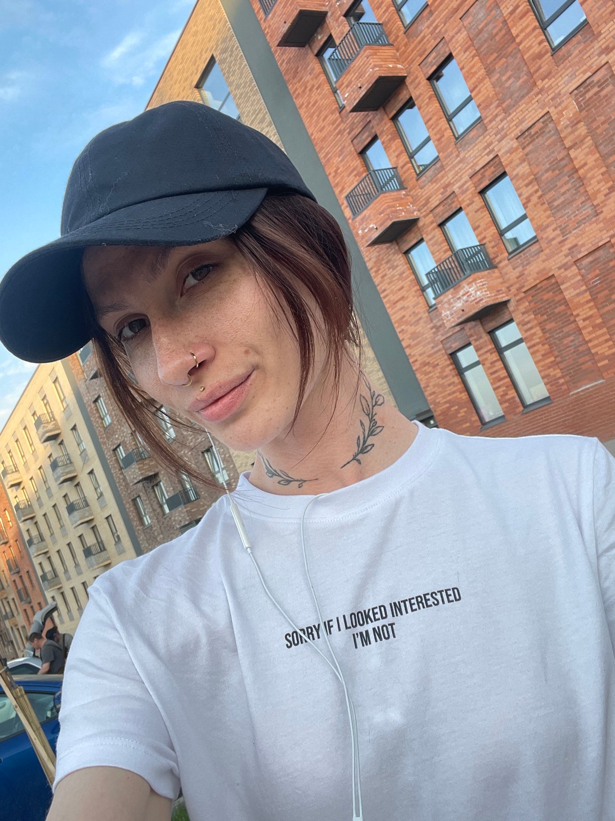 Person in sarcastic t-shirt spotted outdoors in Izhevsk