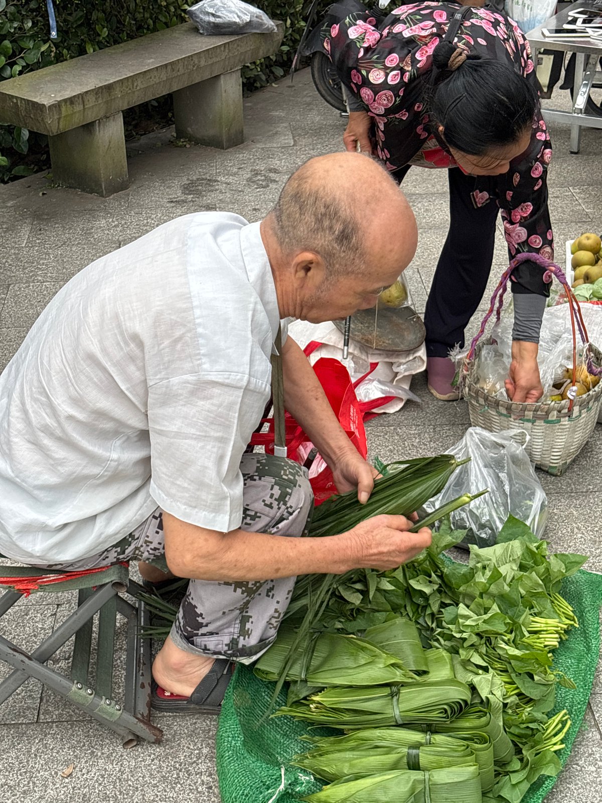 Morning scenes of daily life across Jiangjin, China