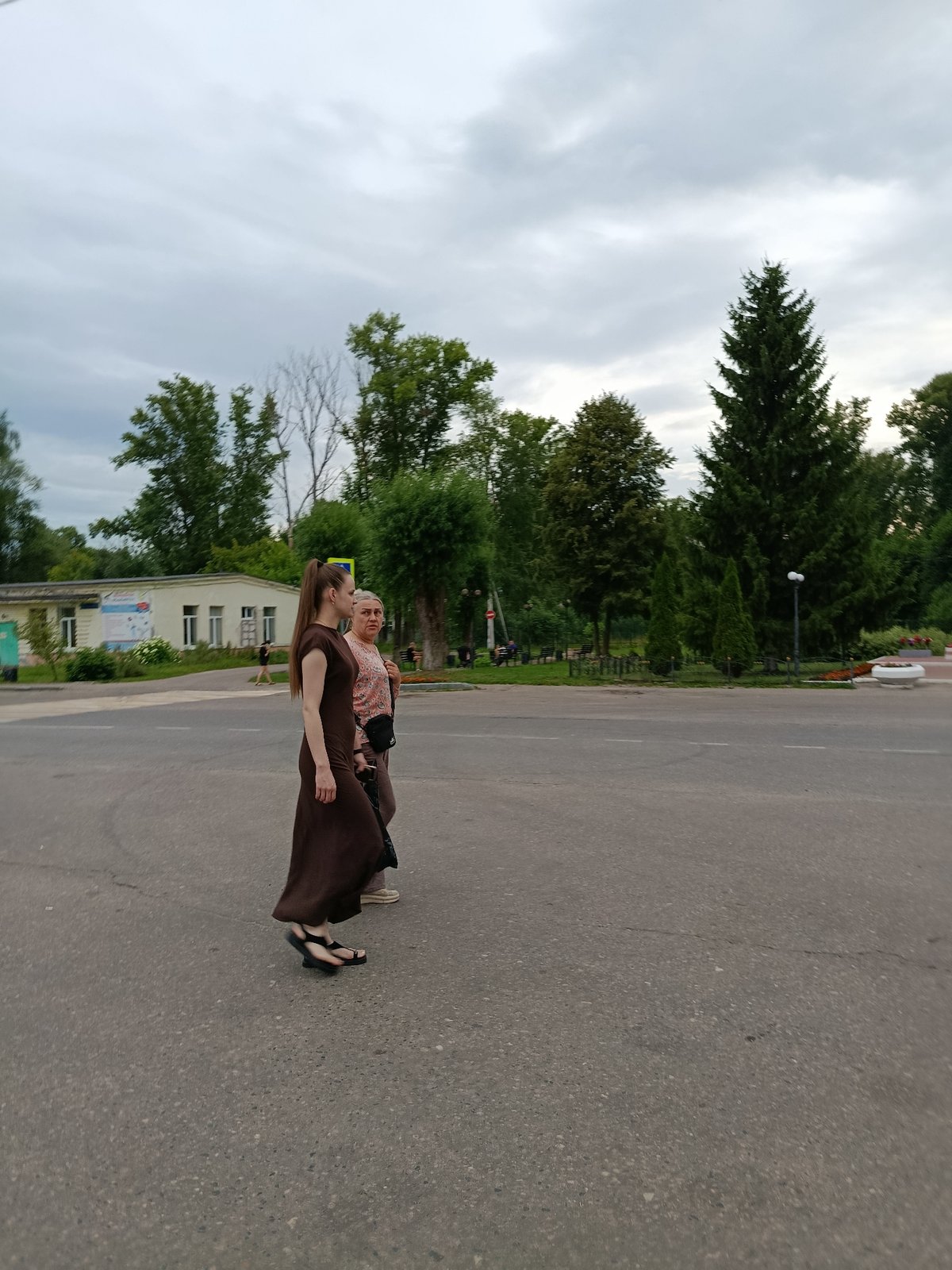 A quiet afternoon in the small Russian town of Vereya
