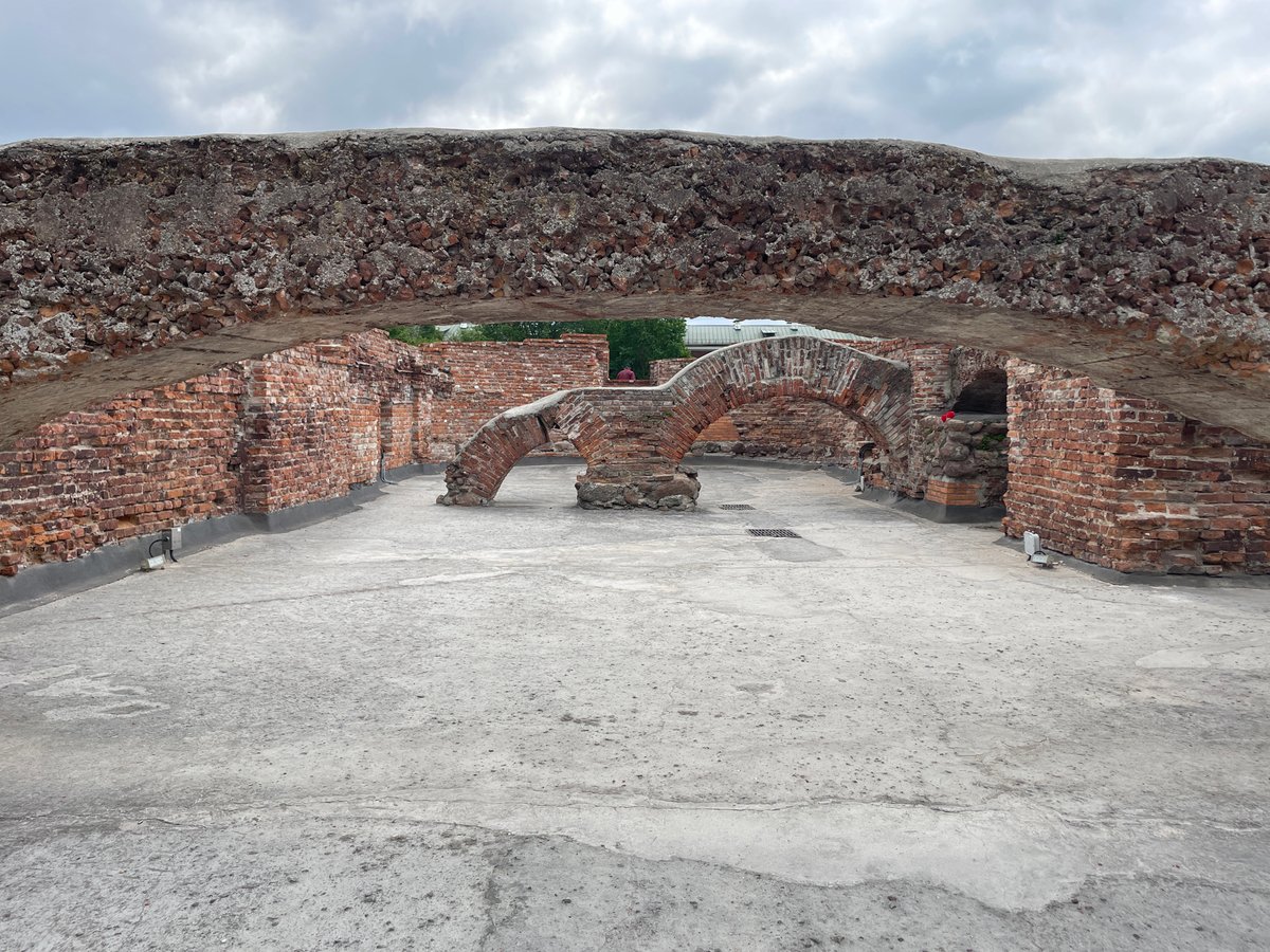 Military cadets march through historic Brest Fortress memorial complex