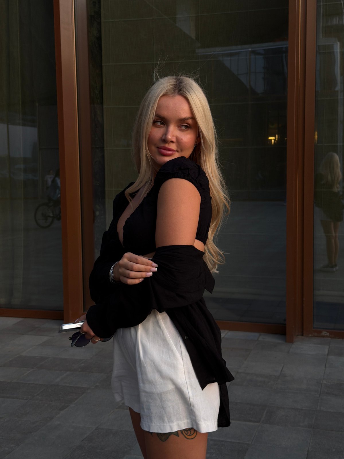 Woman poses for outdoor portrait in Kazan