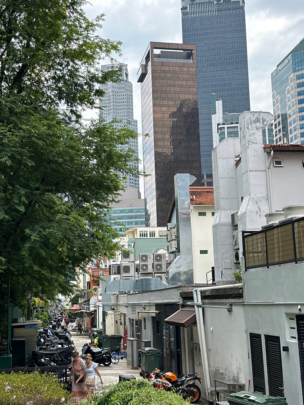 Singapore heritage streets, temple visit, and Japanese food stops