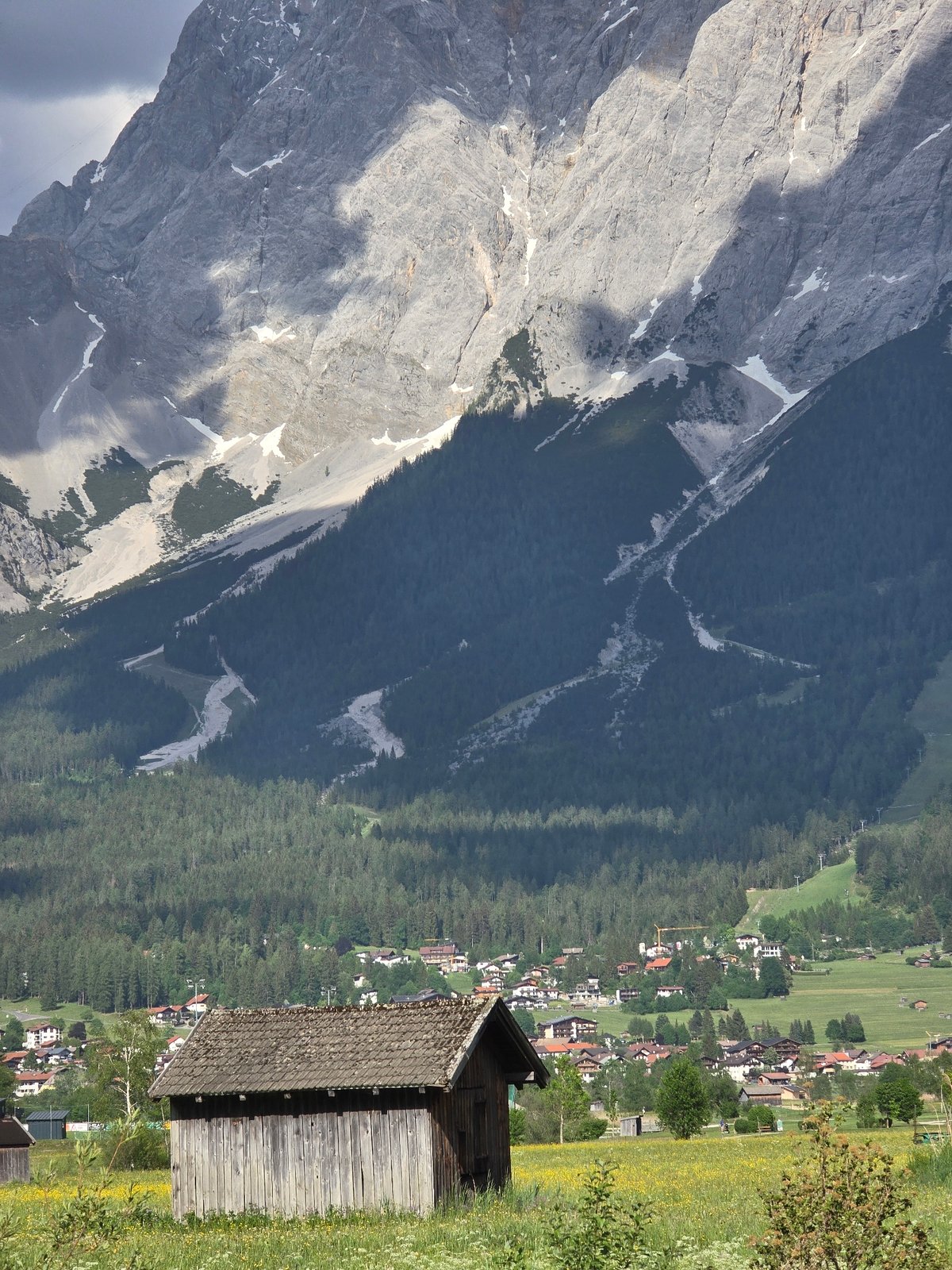 Spring Alpine scenery documented in Lermoos Austria