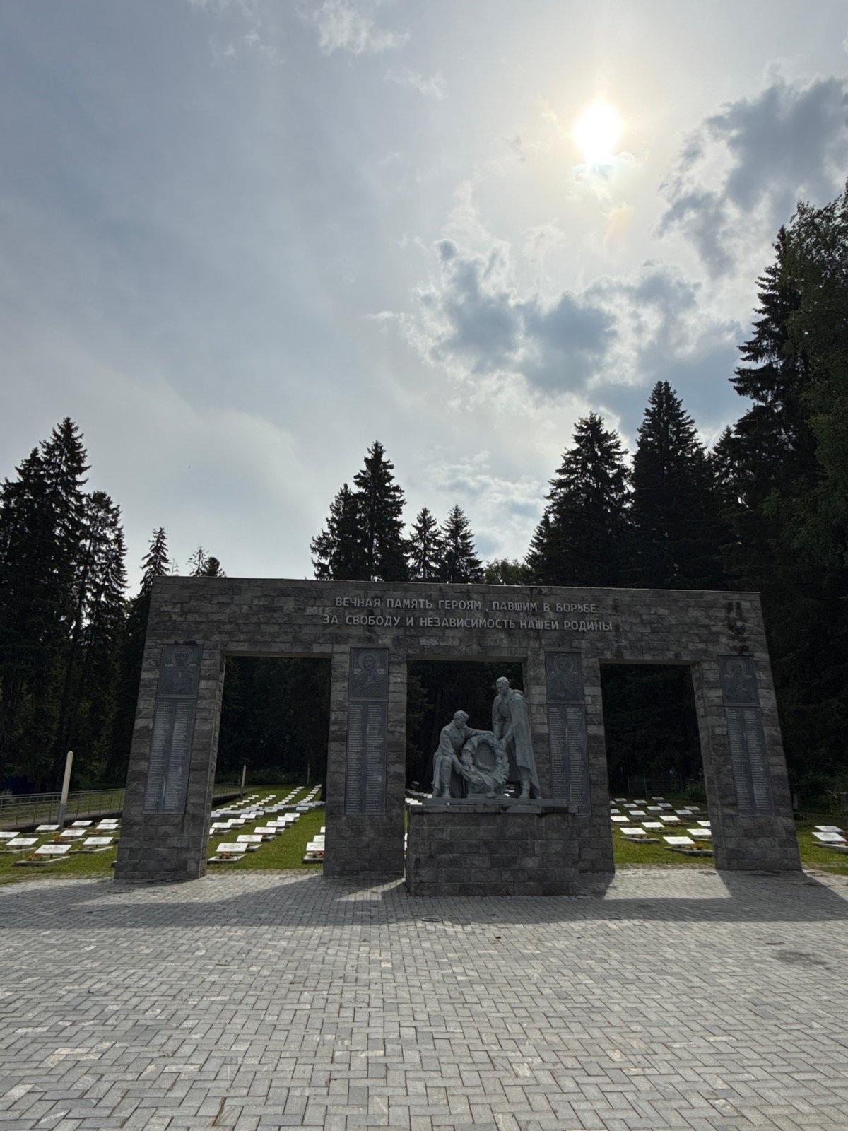 War memorial and Orthodox church documented in Izhevsk, Russia