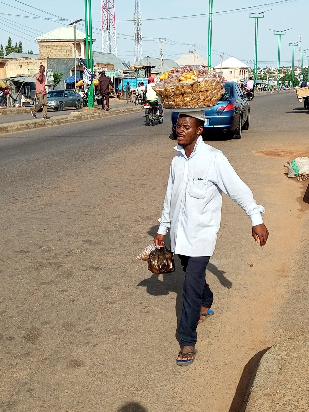 Morning street life across three towns in northeastern Nigeria