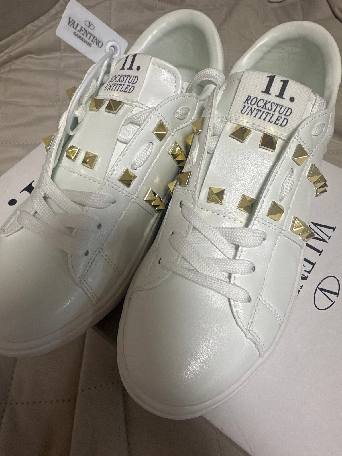 Designer sneakers displayed in Votkinsk homes