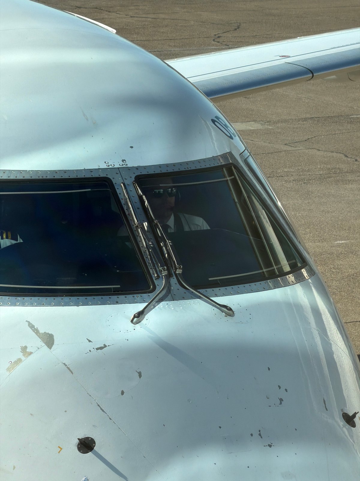 Embraer 195 aircraft photographed parked at Serbian airport