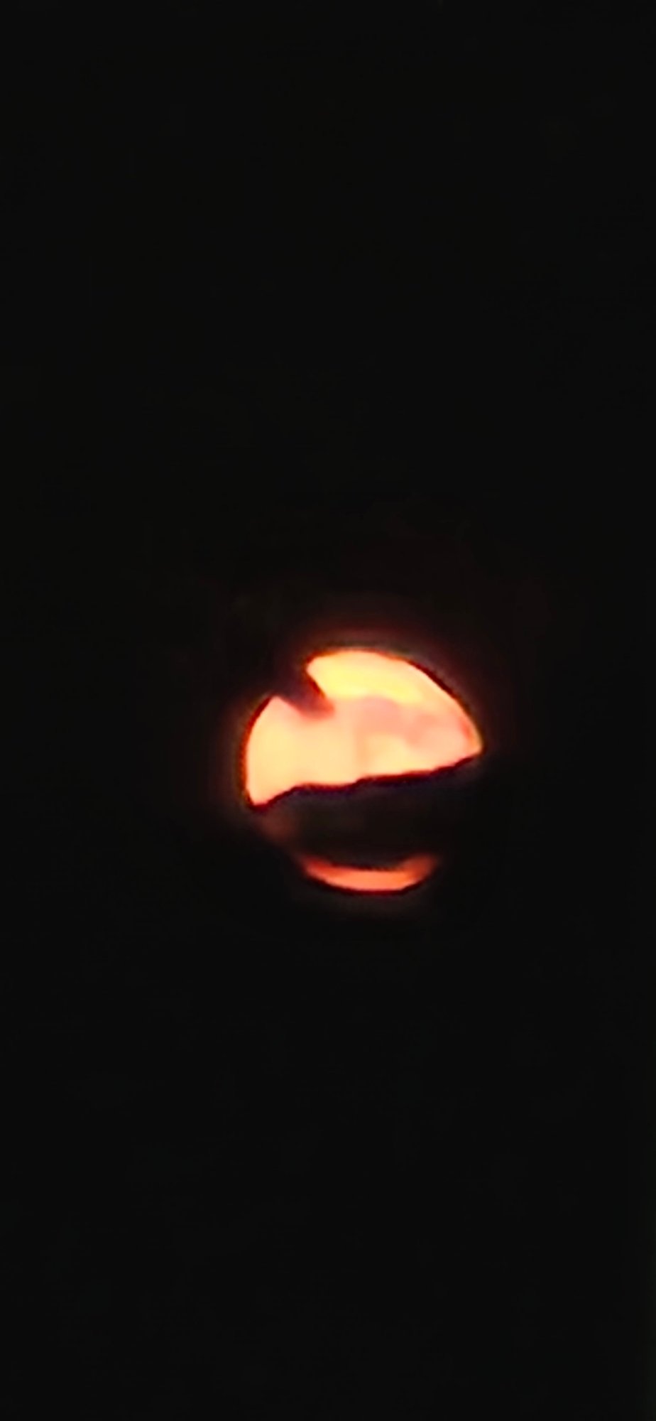 Rainy night documentation includes unusual reddish moon sighting in Bulgaria