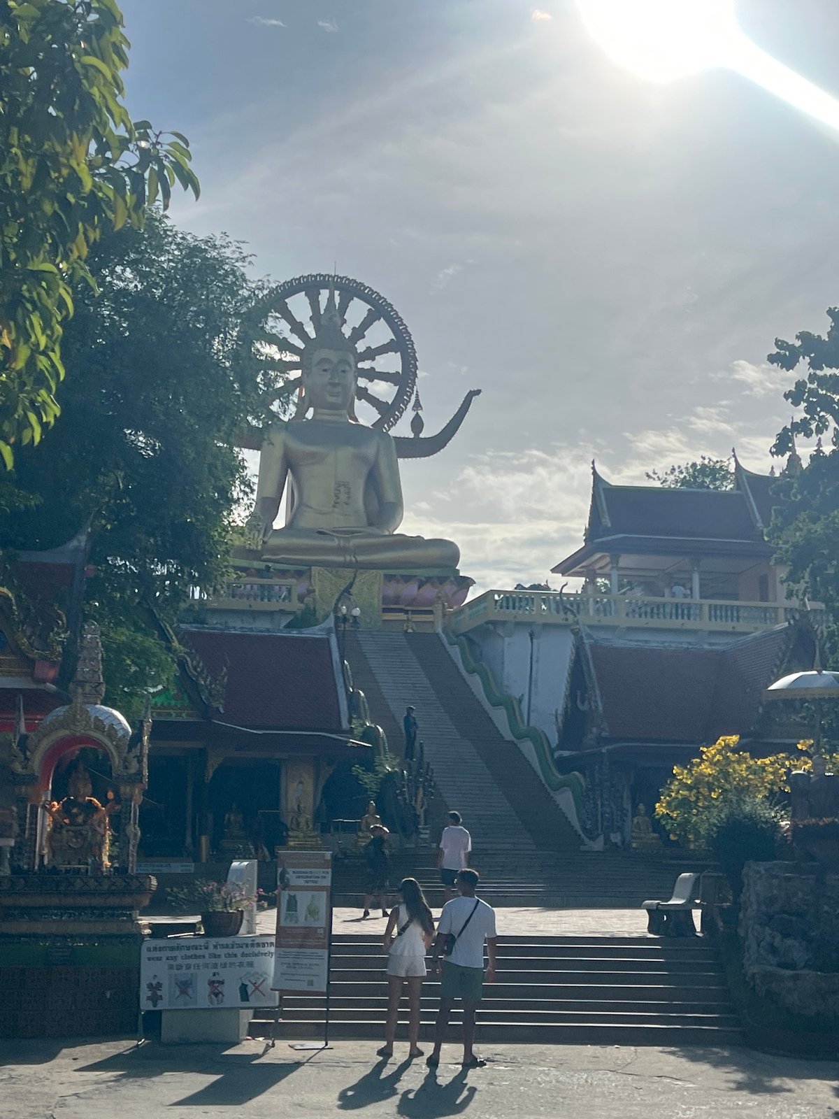 Morning at Big Buddha Temple and the Ko Samui waterfront