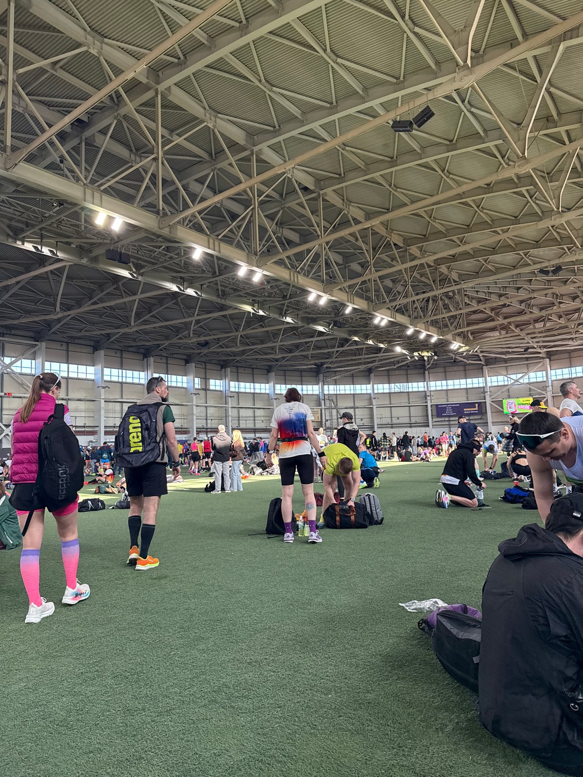 Indoor athletic event draws crowds to turf facility
