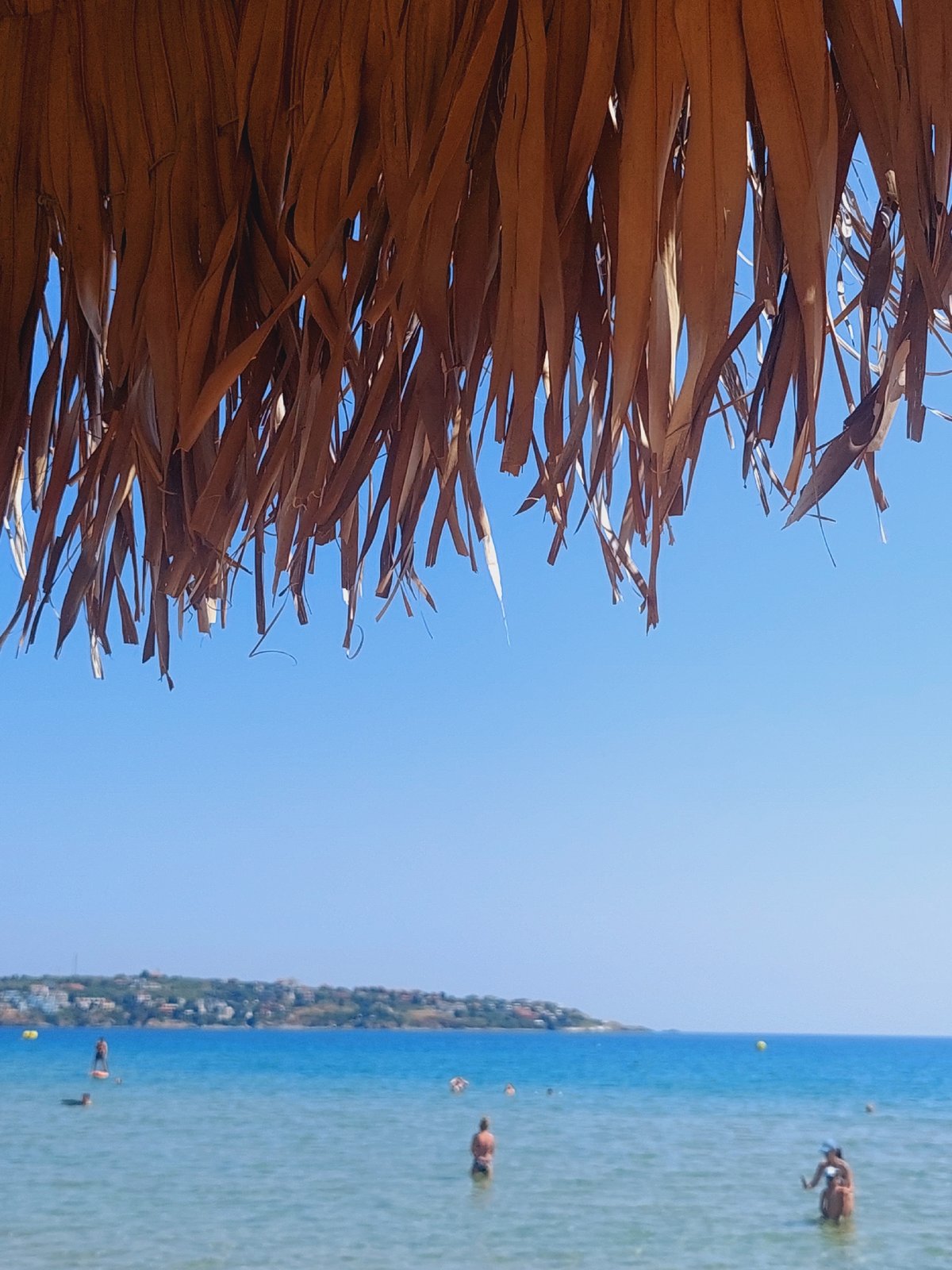 Summer morning on Sozopol's Black Sea beach