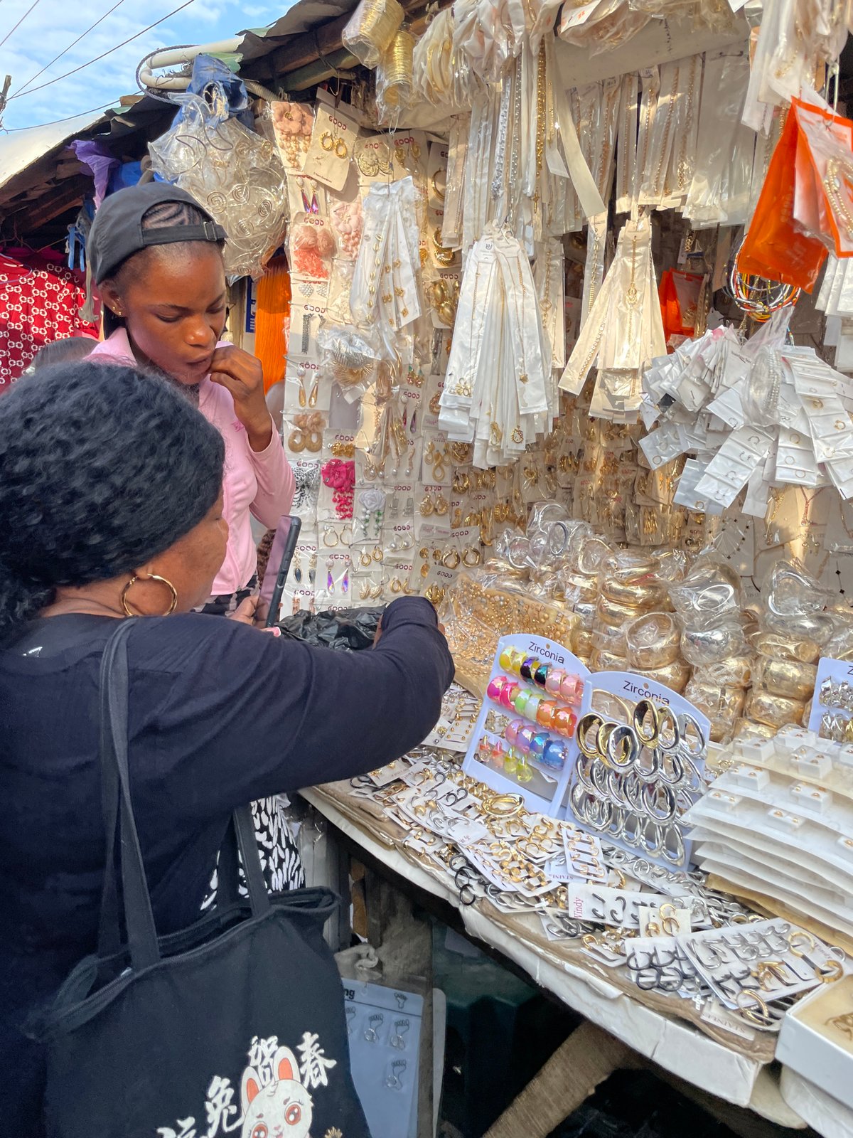 Lagos market bustle and Lekki overpass foot traffic