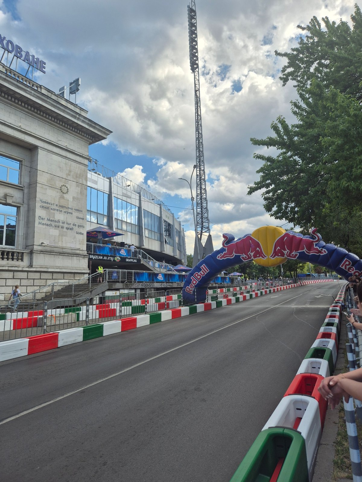 Red Bull event closes Sofia street with barriers, spectators
