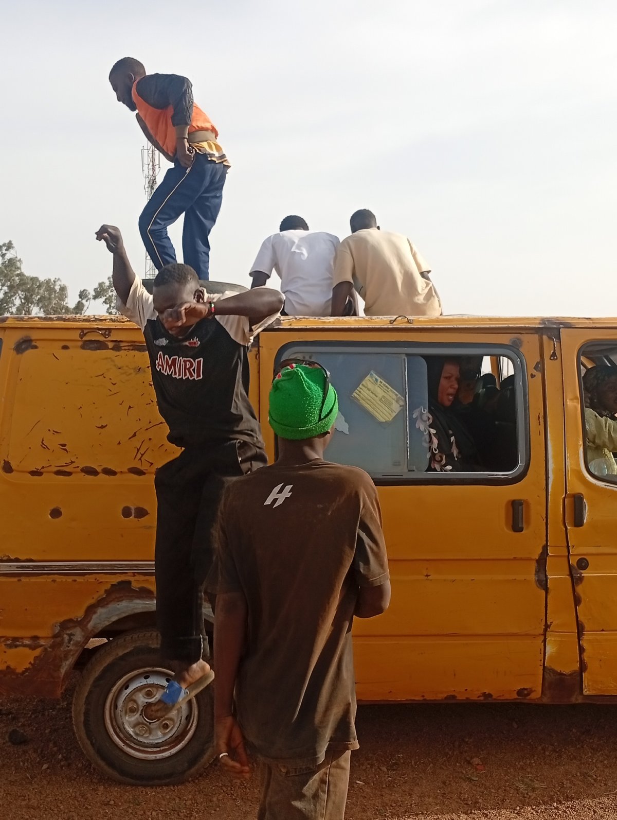Women gather for outdoor event in Du, Nigeria