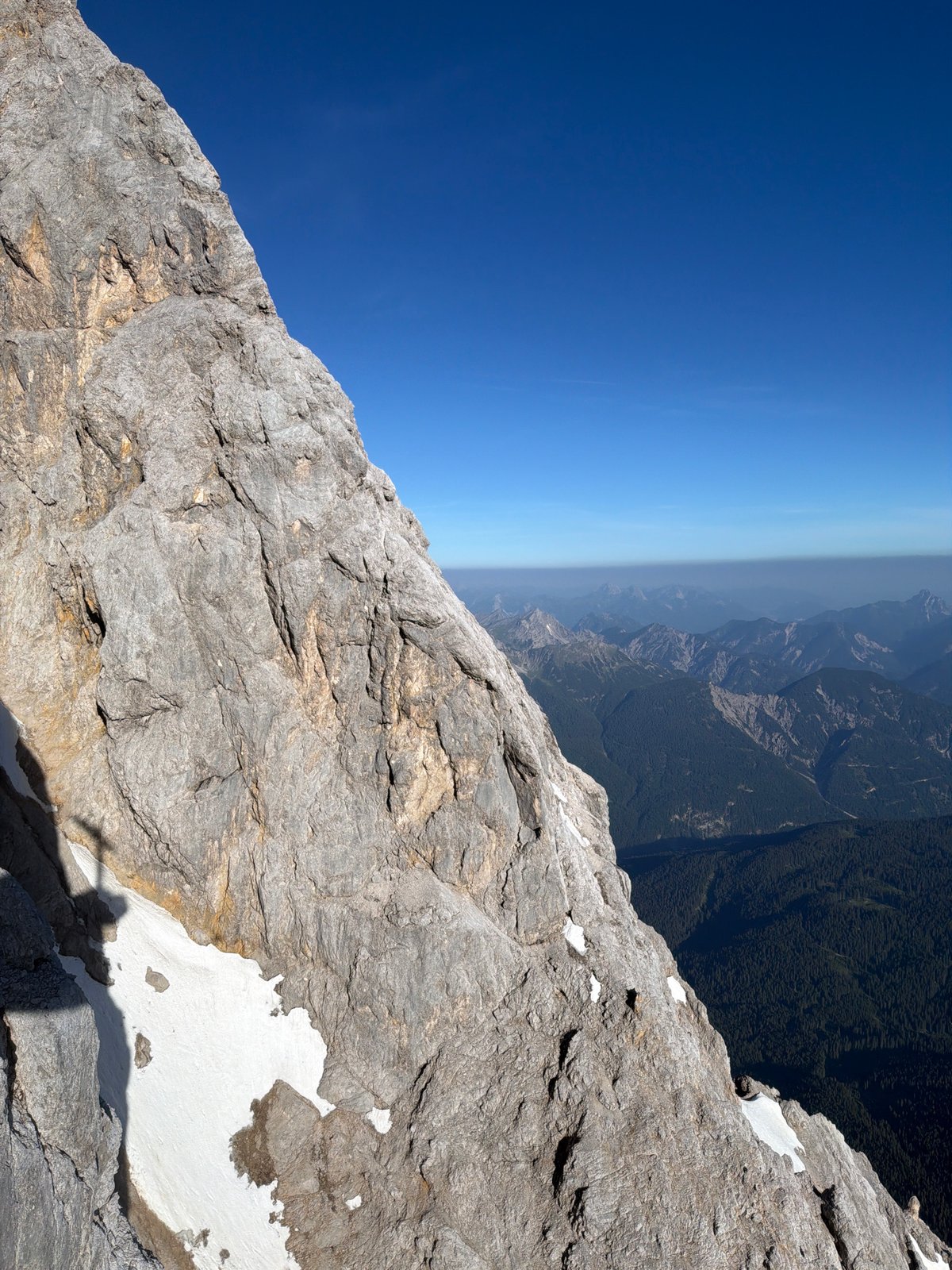 Zugspitze summit and slopes on a clear Alpine morning