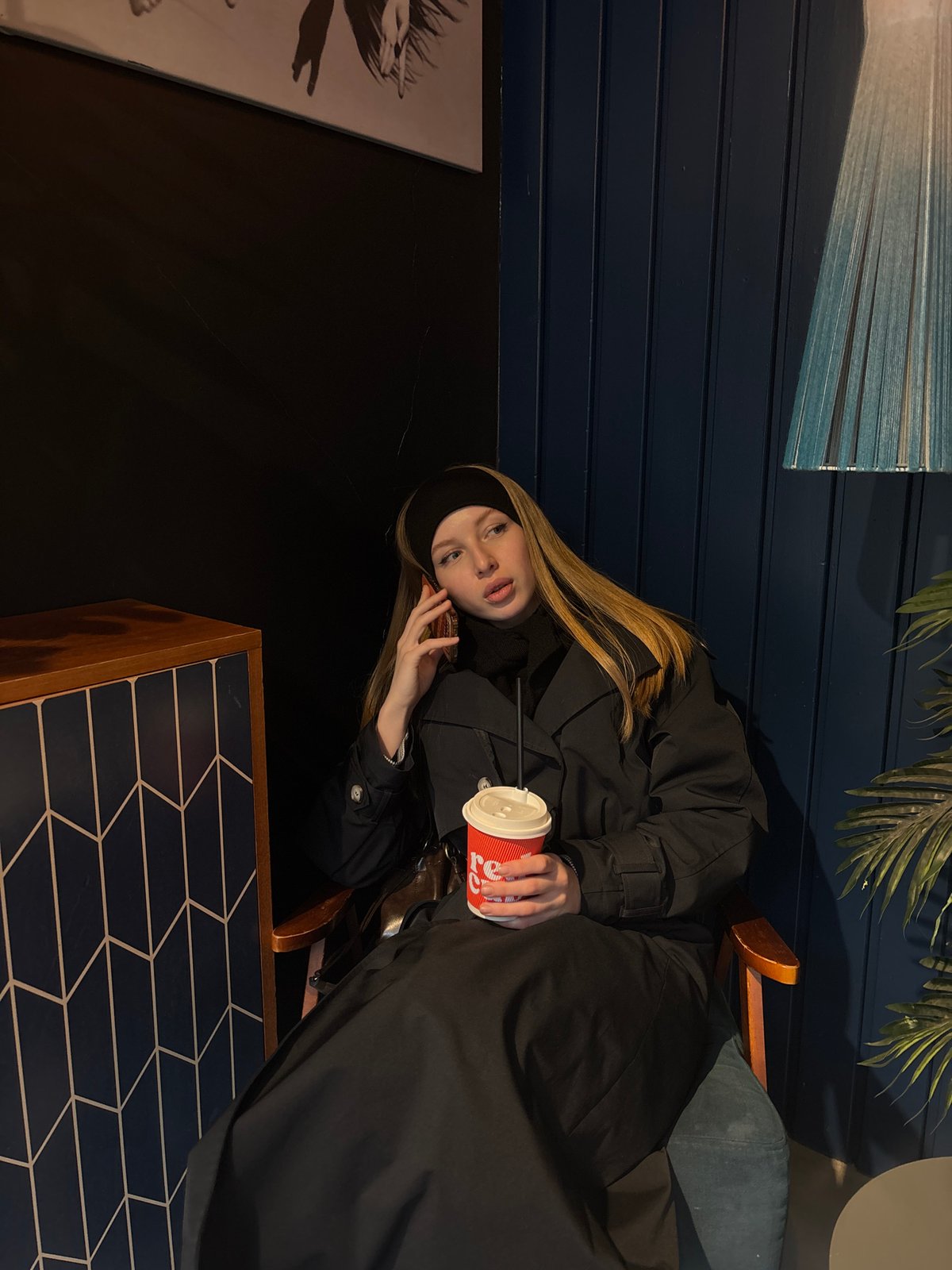 Two women photographed at Perm cafe in casual outing