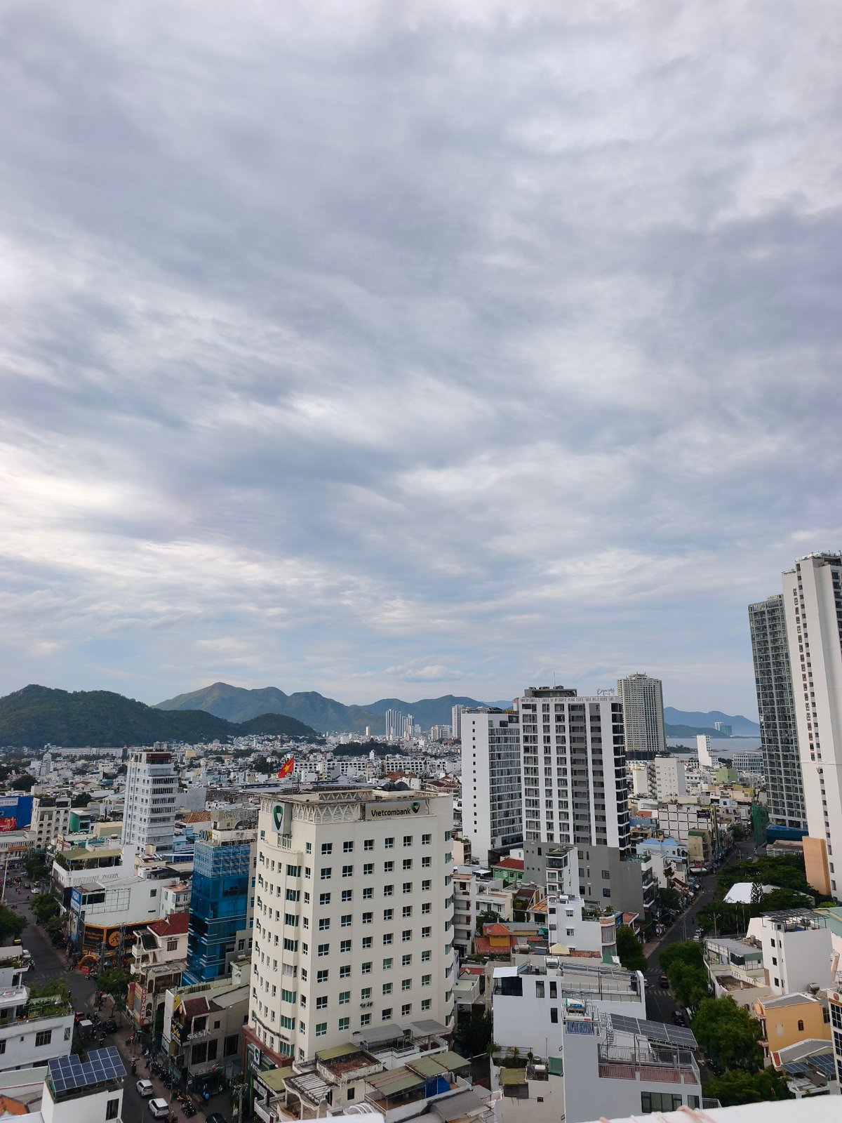 Street life and rooftop views across a Nha Trang morning