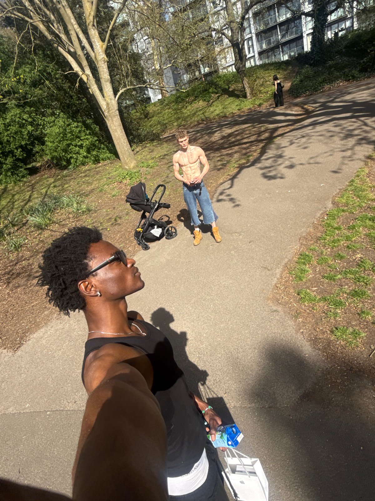 Two people spotted in London park Wednesday afternoon