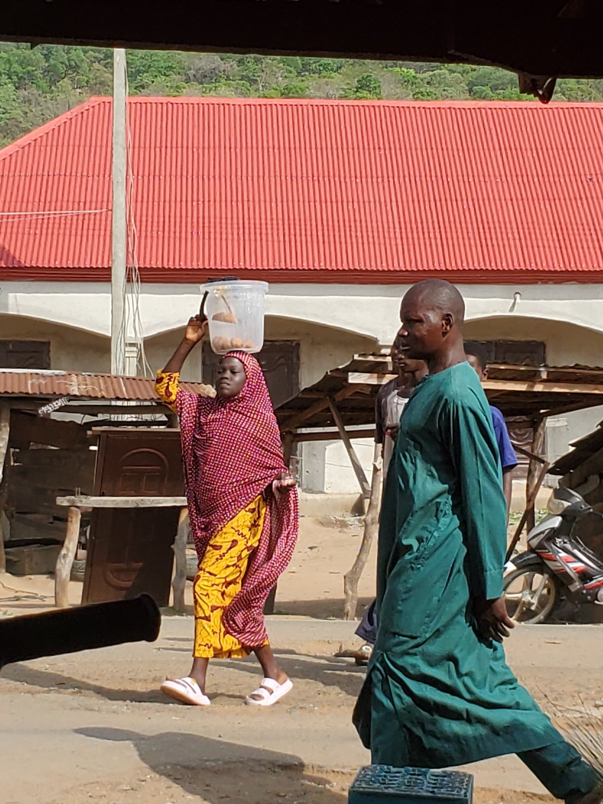 Morning street life documented in Mararaba, Nigeria