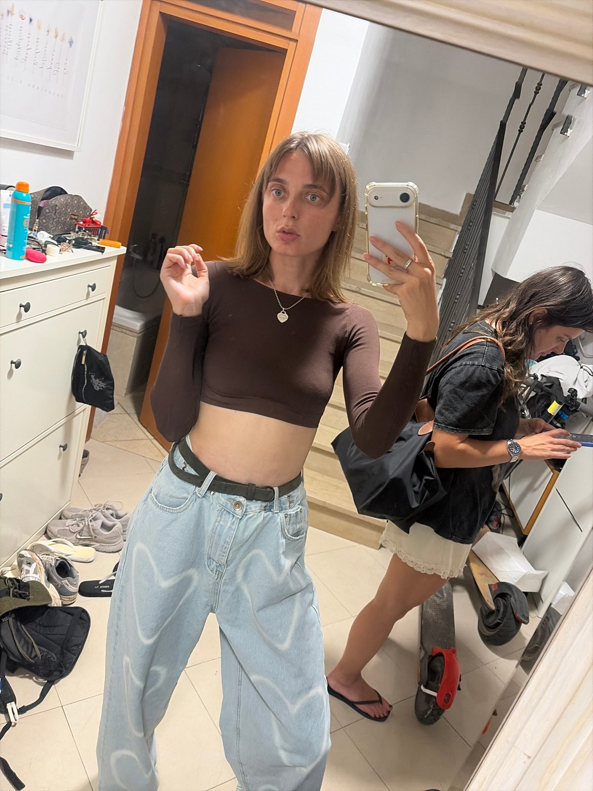 Indoor selfies in Tel-Aviv residential space