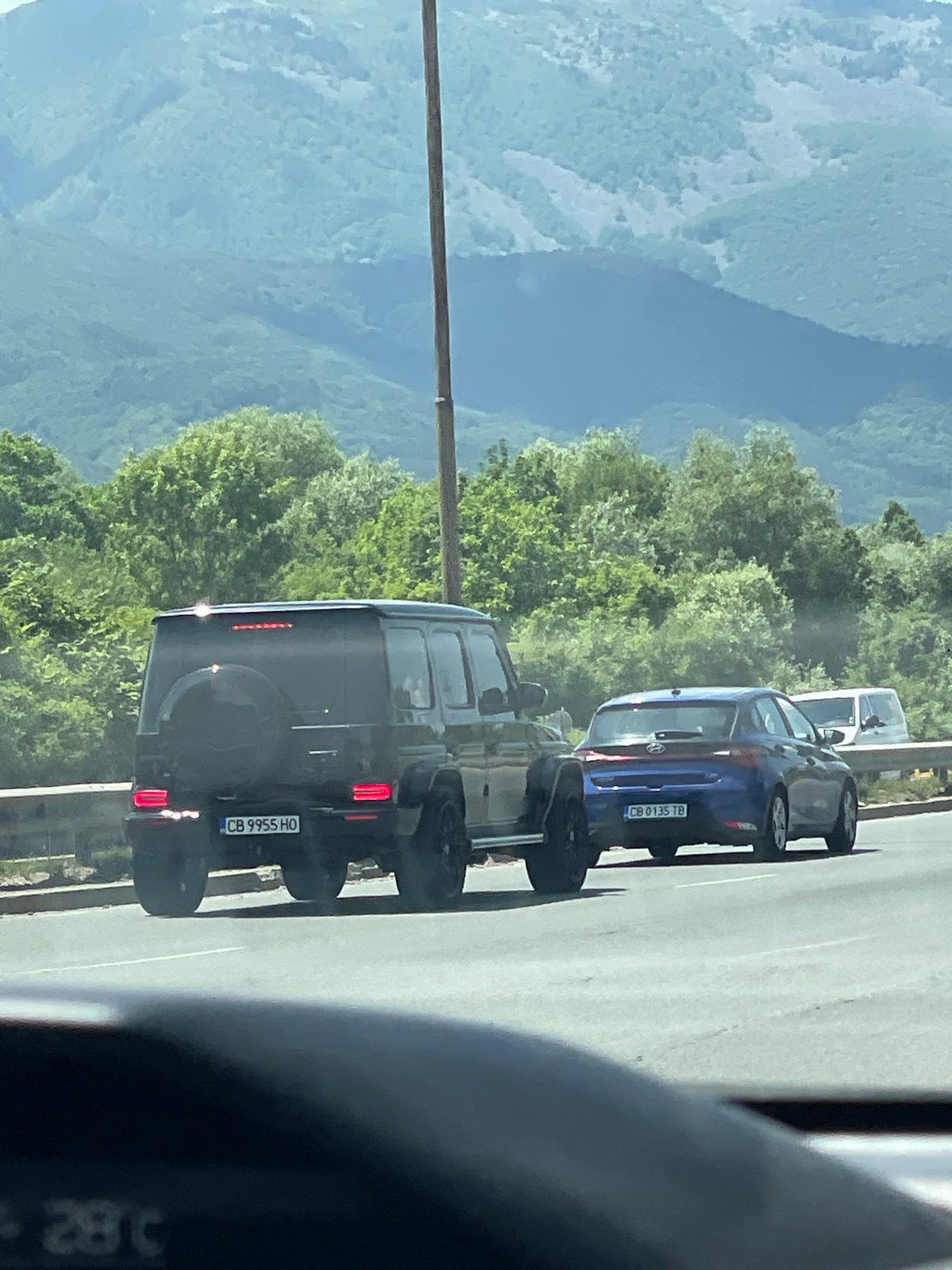 Morning commuter traffic and street life documented in Sofia