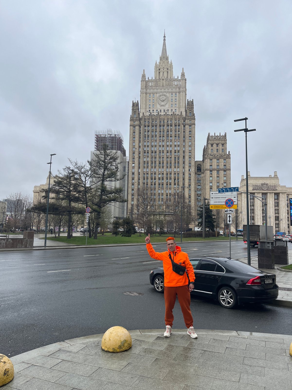 Moscow landmarks and street scenes photographed during morning hours