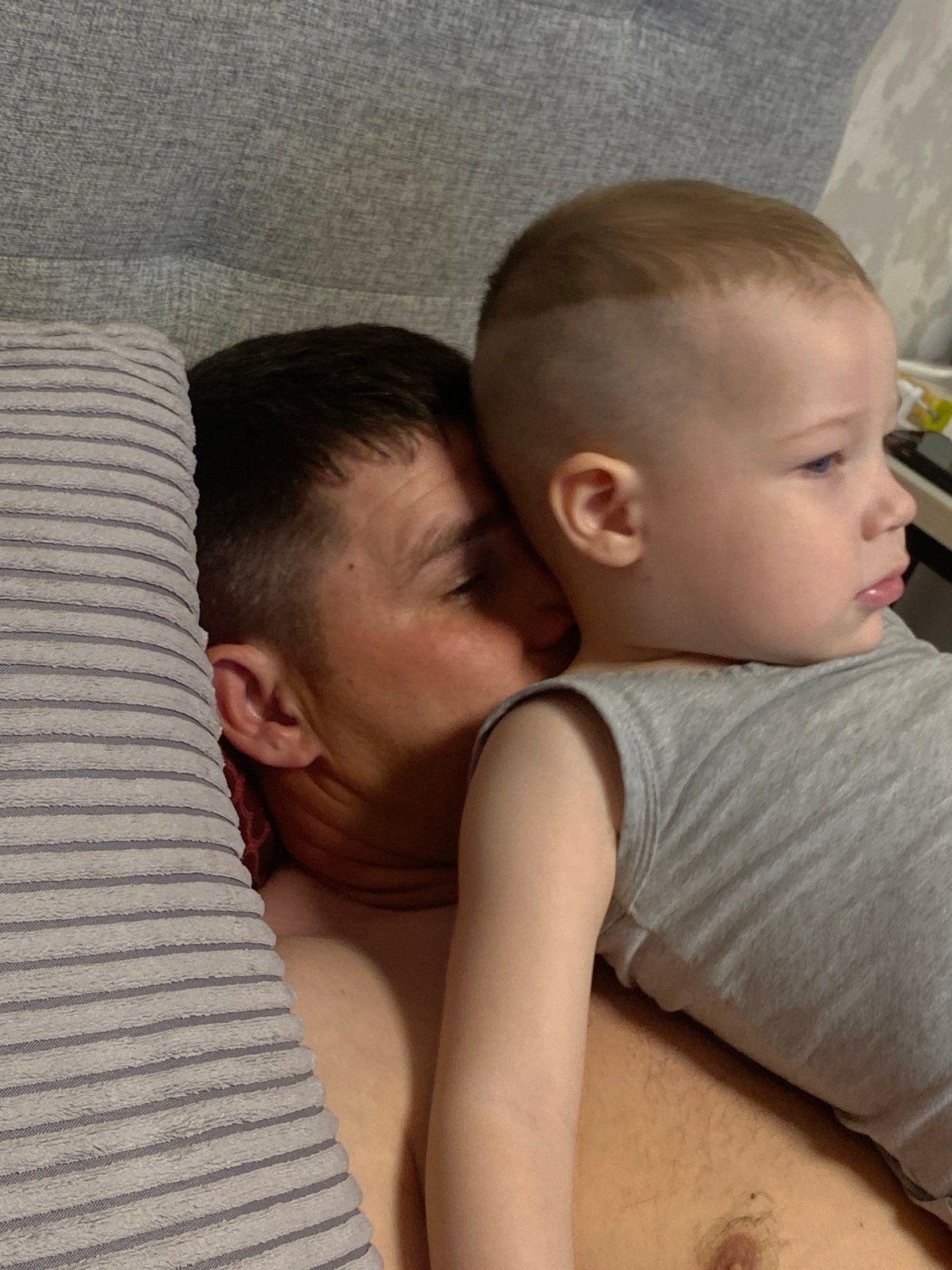 Father and toddler bake homemade pastries together in Sochi
