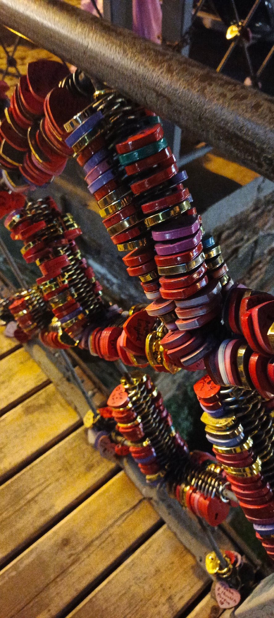 Love locks spotted on Tbilisi bridge railing