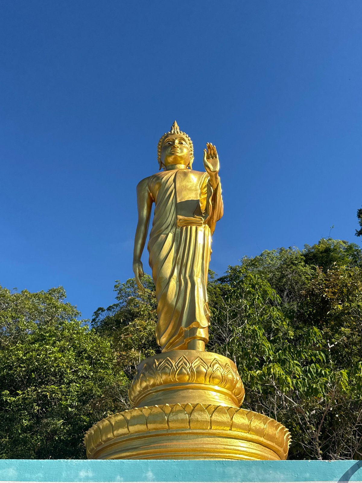 Buddhist temple complex photographed on Koh Phangan island Thailand