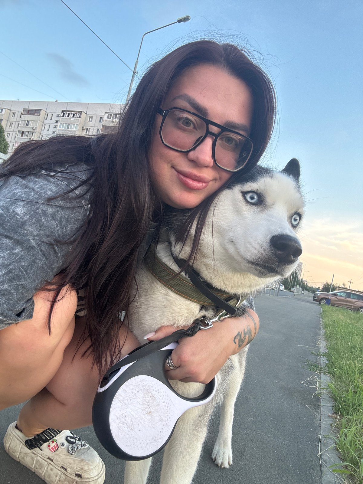 Sunset skies and street scenes across Tolyatti on a summer evening