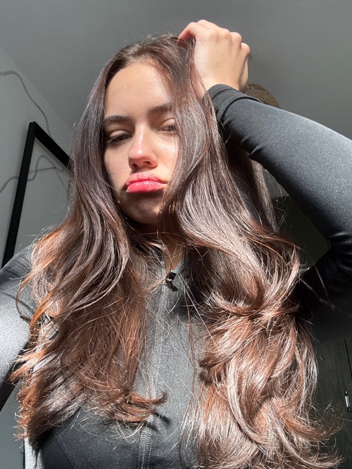 Woman photographed indoors during morning hours in Tel Aviv