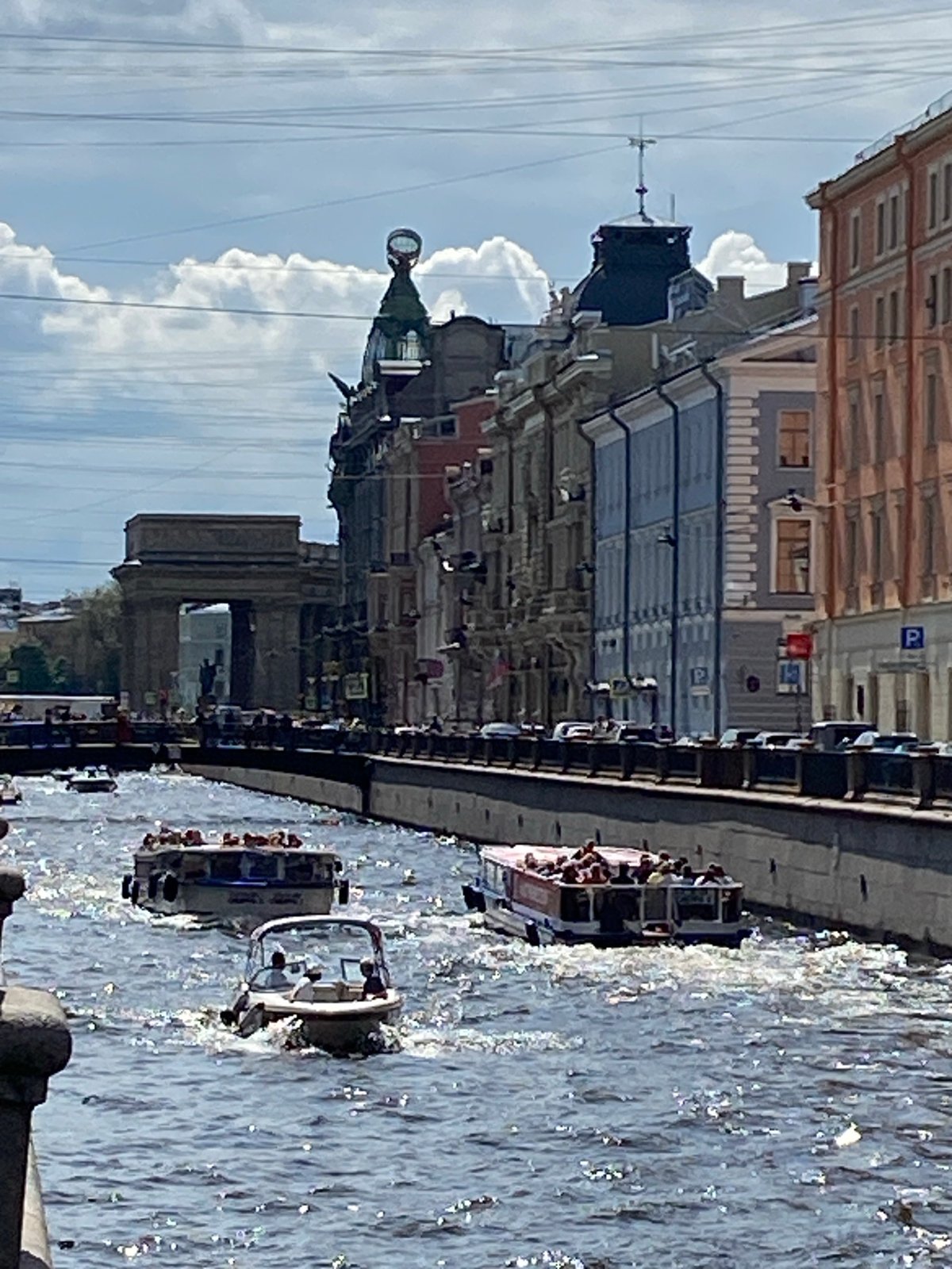 Summer morning on Saint Petersburg's canals and historic streets