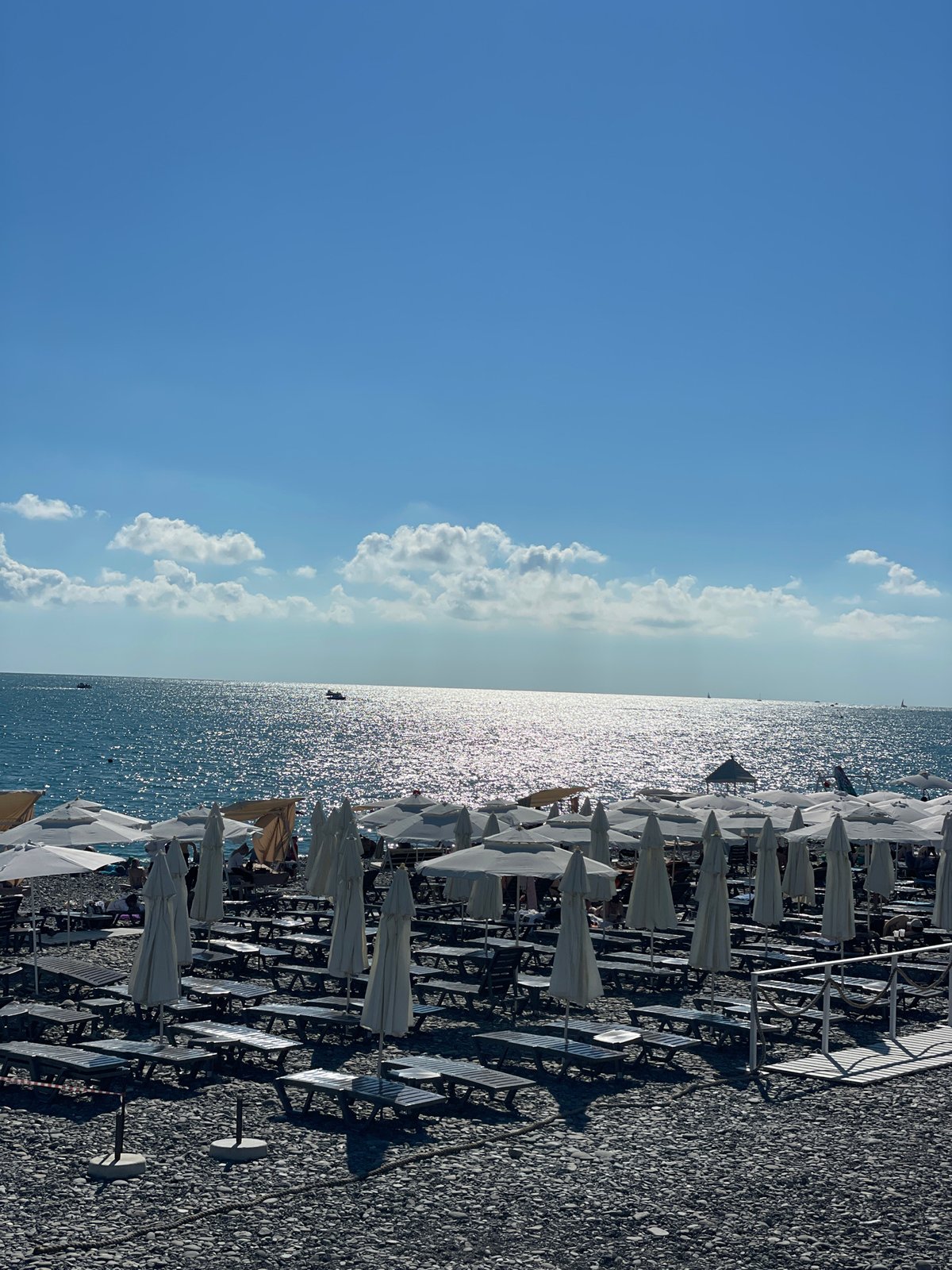 Busy summer afternoon along Sirius's Black Sea waterfront