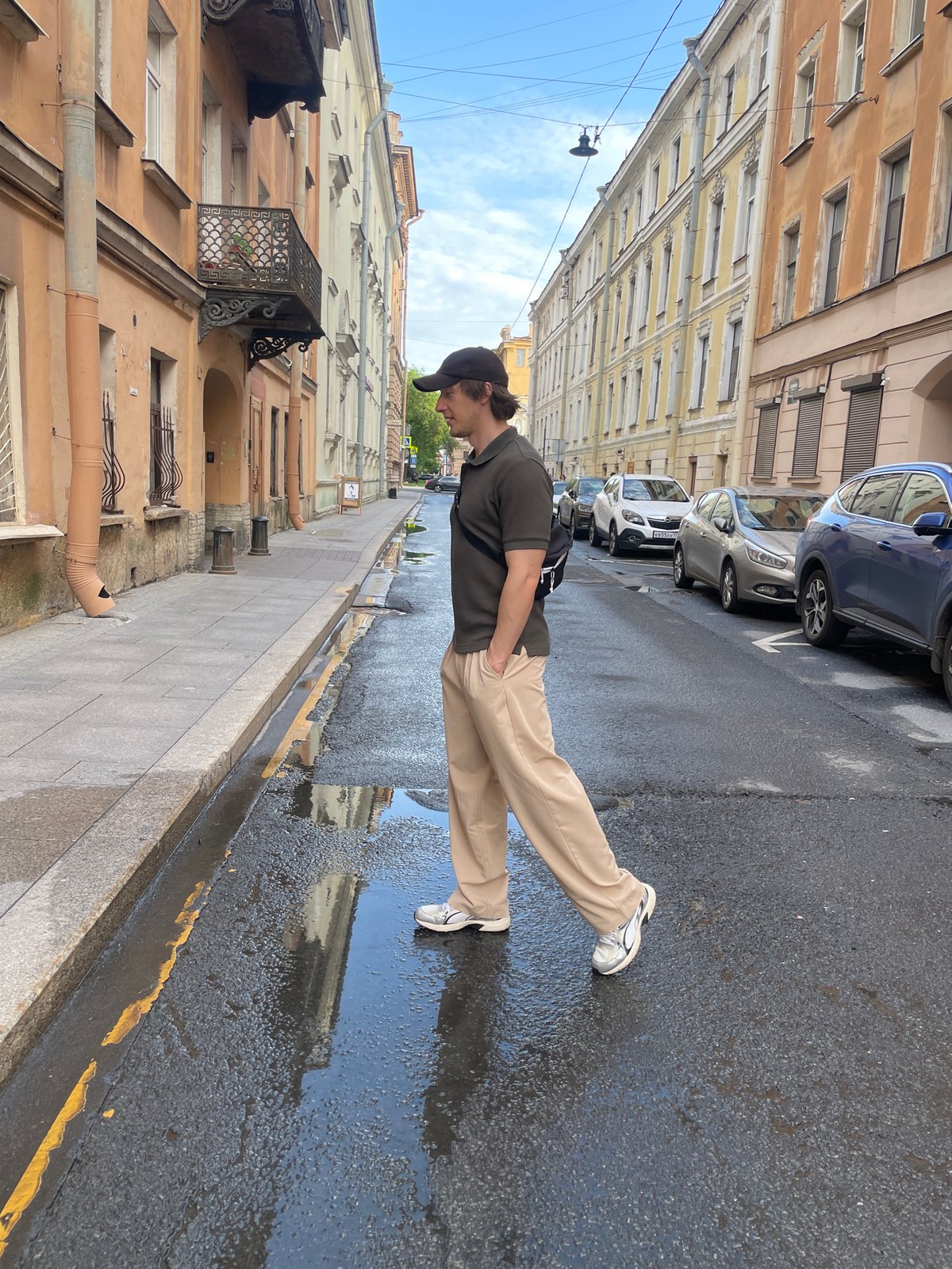 Street photography session documented in central Saint Petersburg