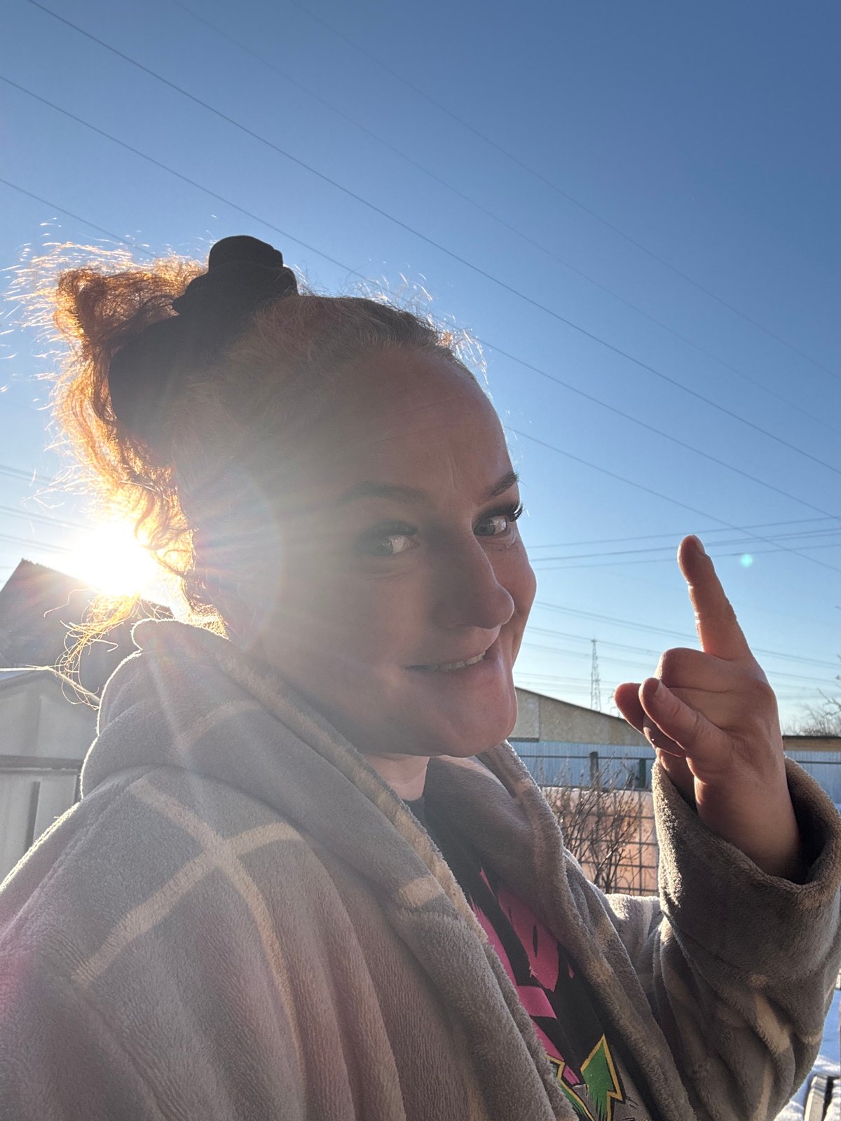 Woman documents early morning routine in Chaikovsky, Russia