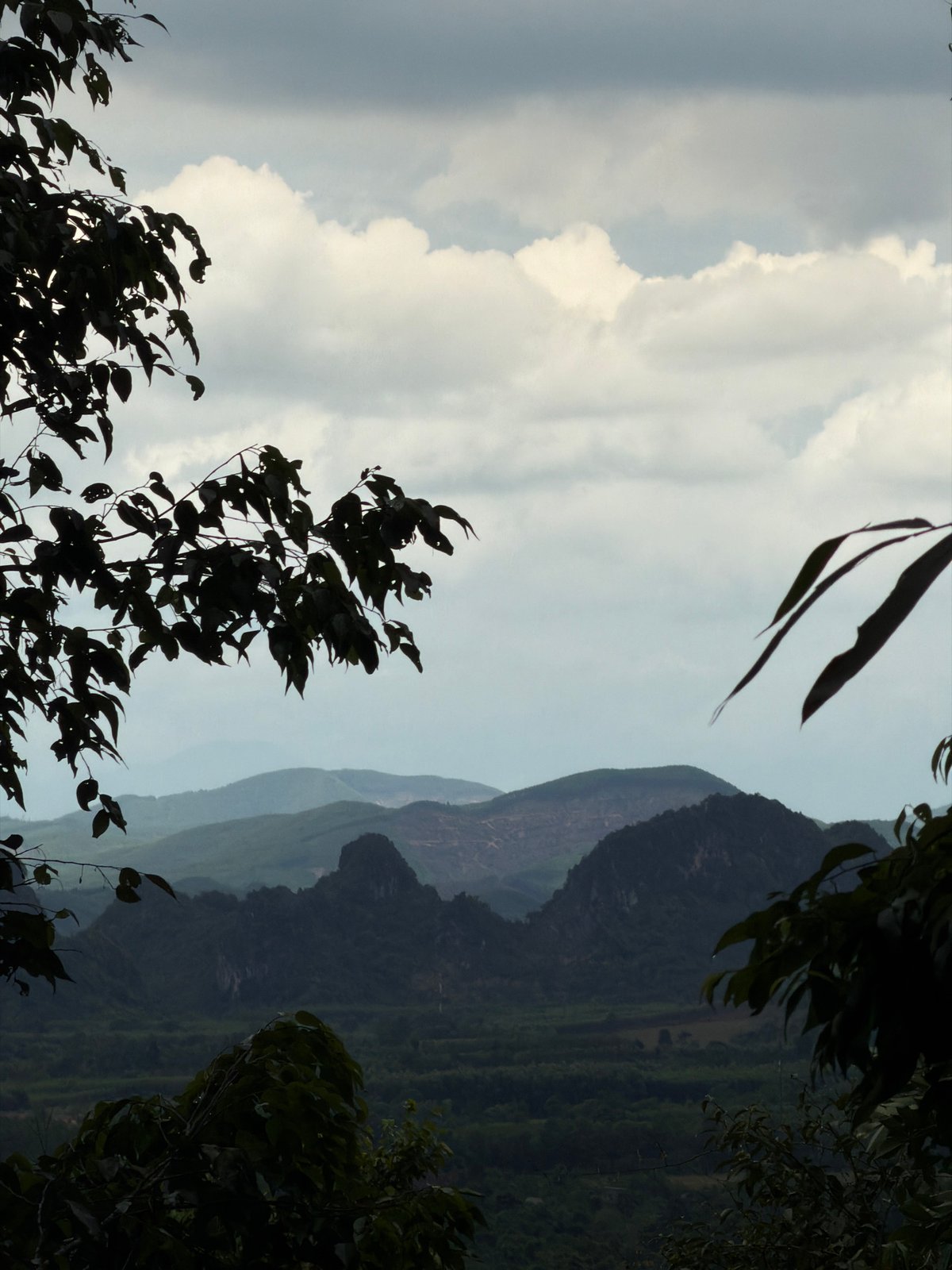 Cloudy skies over the hills of Phong Nha, Vietnam